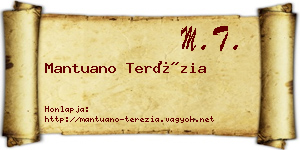 Mantuano Terézia névjegykártya